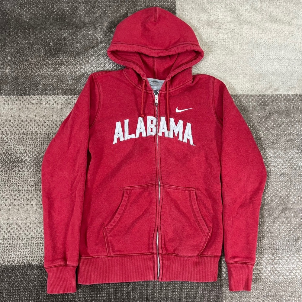 Nike Alabama Crimson Tide Full Zip‎ Hoodie Red NCAA College Women's Size M